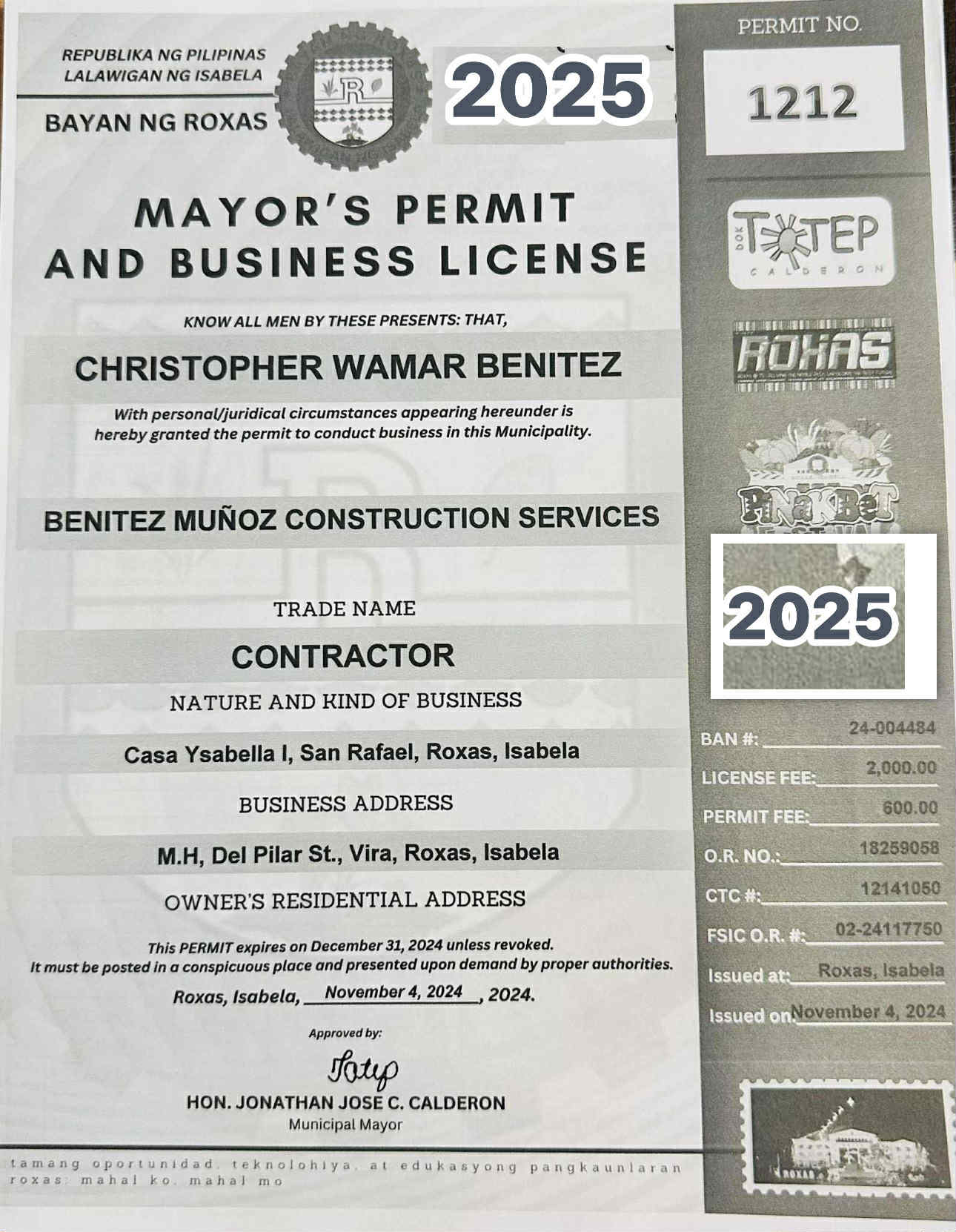 Business Permit
